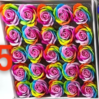 6223-5-SABUN GÜL-25 ADET-PEMBE-7CM