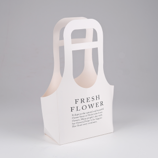 BUKET ÇANTASI-FRESH F.-39*21*11cm - [10 ADET]-BEYAZ