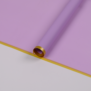 BUKETLİK - 55 cm - 20 ADET - [ GOLD ÇERÇEVE-LİLA ]