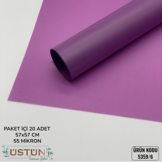 BUKETLİK-55cm-20 ADET-[MAT SAYDAM]-MOR