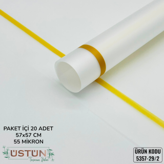 BUKETLİK ÇİÇEK AMB - 20 ADET - [MAT BUZLU]-ÇERÇEVE-GOLD