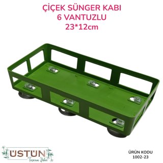 ÇİÇEK SÜNGER KABI-6 VANTUZLU-23*12cm