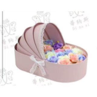 KARTON PUSET KUTU - 33*19*8cm - PEMBE