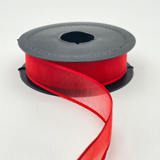 KURDELE ŞİFON 2,5CM*20M-KIRMIZI