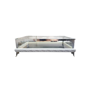 İNOX-CAM ÇİKOLATA KUTUSU-30*20CM-DESEN-GÜMÜŞ