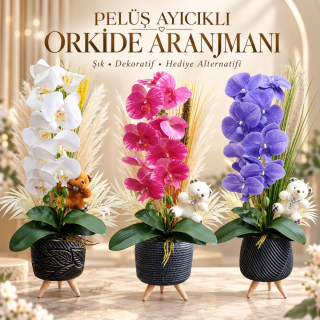 ORKİDE TANZİMİ-TEKLİ-AYAKLI-AYICIKLI