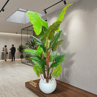 PLASTİK KÜRE 3 SAKSILI 6002-DİFENBAFYA 21 YPR. 220CM