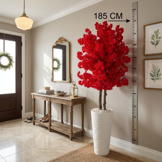 PLASTİK KUMSAL 2  SAKSILI  5152 BAHAR DALI AĞACI-185CM