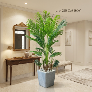 PLASTİK LUSINE200 SAKSILI-6009 PALMİYE 24 YPR.-210CM