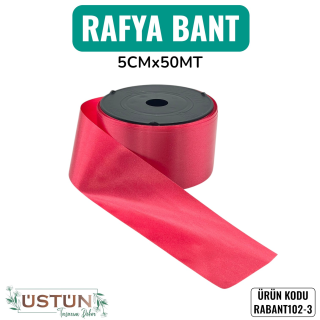 RAFYA BANT-5CM*50MT-KIRMIZI