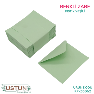 RENKLİ ZARF 100LÜ-FISTIK YEŞİLİ