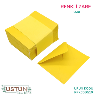 RENKLİ ZARF 100LÜ-SARI