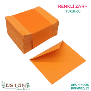 RENKLİ ZARF 100LÜ-TURUNCU