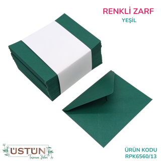 RENKLİ ZARF 100LÜ-YEŞİL